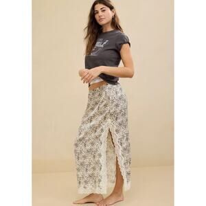 Aerie Satin Midi Skirt Size XS